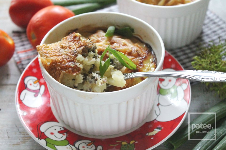 Картофельная запеканка с сайрой - Шаг 17