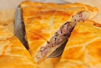 Быстрый мясной пирог