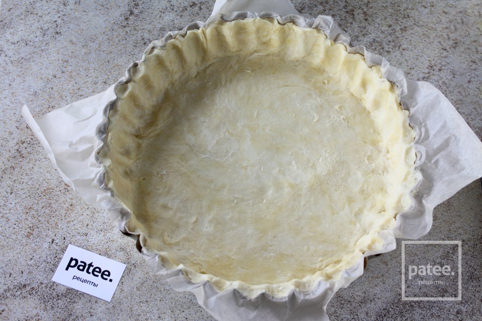 Киш лорен с кабачком и брынзой. - Шаг 5