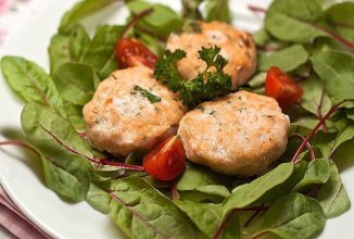 Котлеты из рыбы с креветками