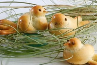 Жаворонки из постного теста