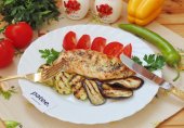 Куриная грудка с овощами на сковороде-гриль
