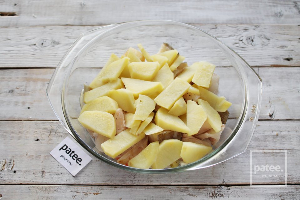 Треска с картошкой и тимьяном в духовке - Шаг 13