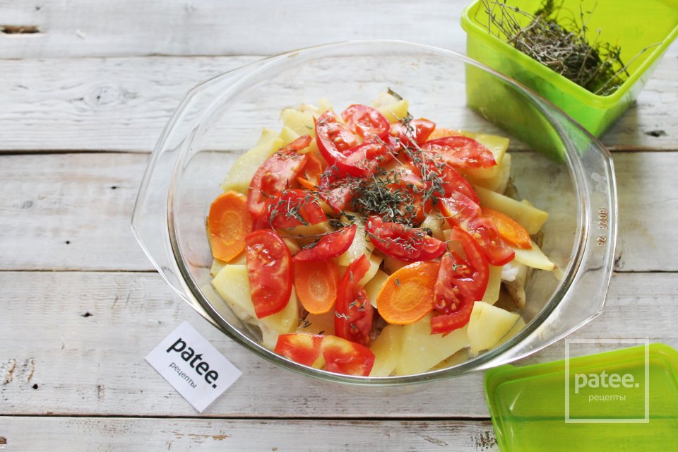 Треска с картошкой и тимьяном в духовке - Шаг 17