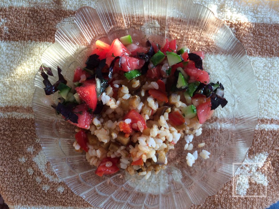 Рис 🍚 с баклажаном 🍆 - Шаг 7