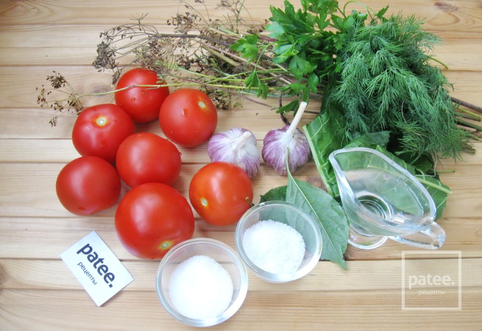 Маринованные помидоры "под снегом" - Шаг 1