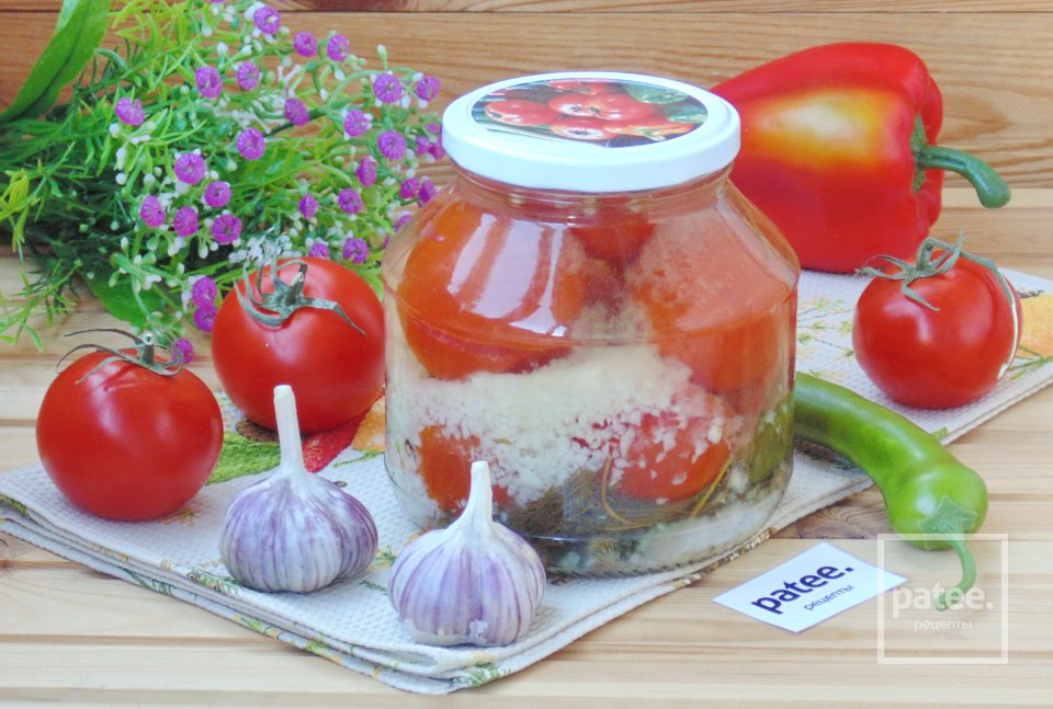 Маринованные помидоры "под снегом" - Шаг 13