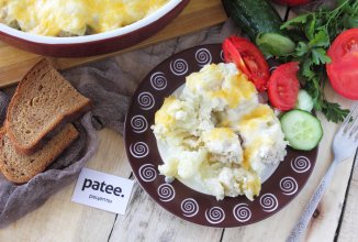 Куриные фрикадельки запеченные с сыром и цветной капустой