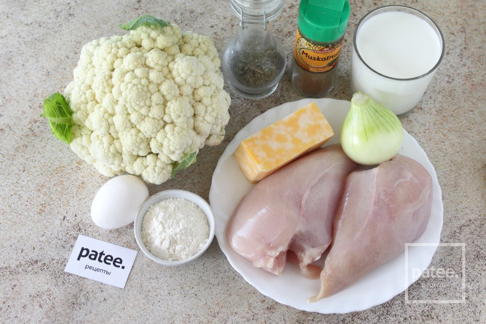 Куриные фрикадельки запеченные с сыром и цветной капустой - Шаг 1