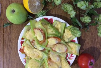 Кабачки под сыром