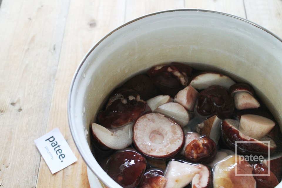 Маринованные белые грибы - Шаг 4