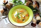 Грибной суп из белых грибов