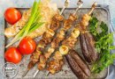 Шашлык из баранины с баклажанами
