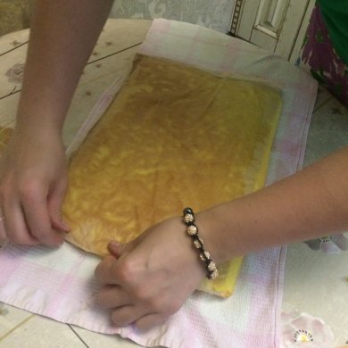 Бисквитный рулет - Шаг 6