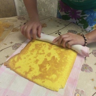 Бисквитный рулет - Шаг 8