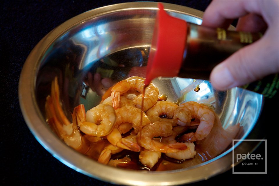 Хрустящие креветки с овощами - Шаг 6