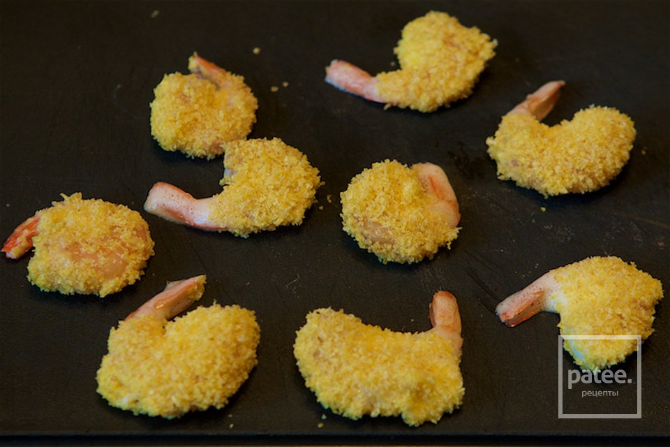 Хрустящие креветки с овощами - Шаг 9