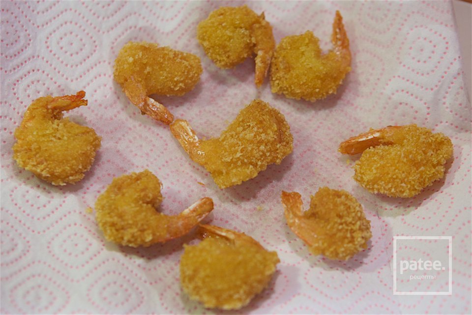 Хрустящие креветки с овощами - Шаг 13