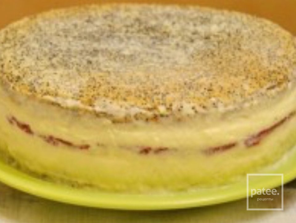 Торт "Маково-клубничный поцелуй" - Шаг 3