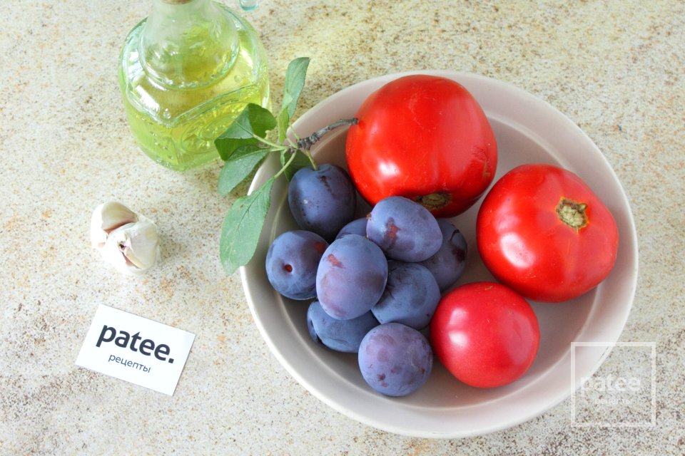 Аджика со сливами - Шаг 1