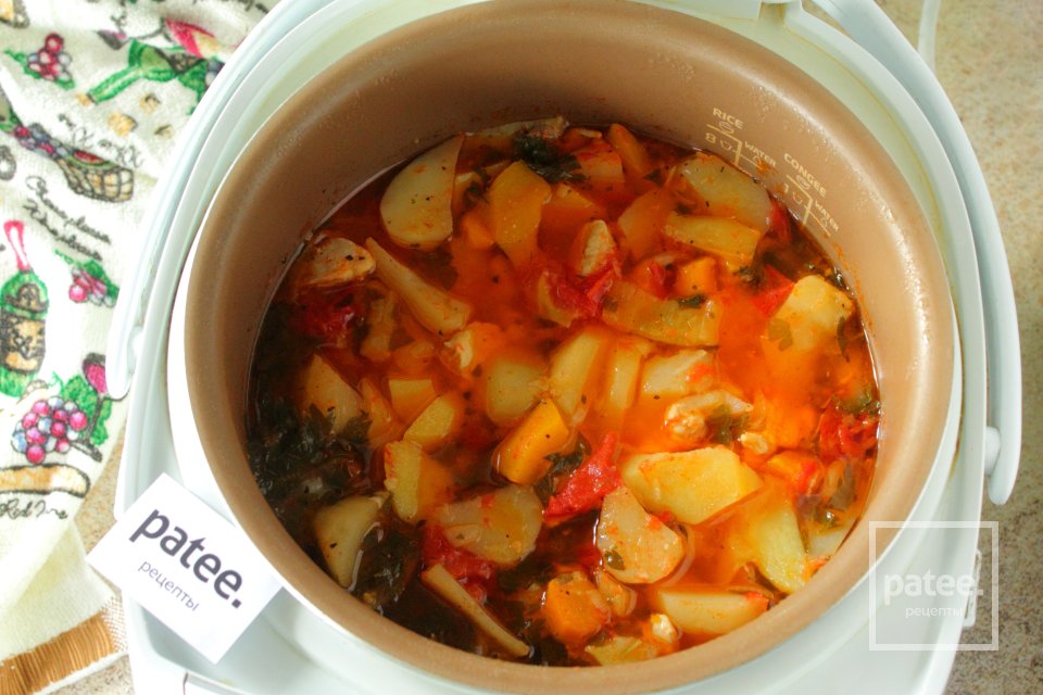 Овощное рагу с курицей и тыквой - Шаг 13