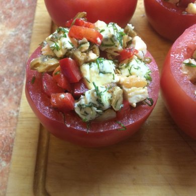 Фаршированные 🍅 курицей. - Шаг 6