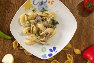 Пикантные ракушки🐚🍝🍄