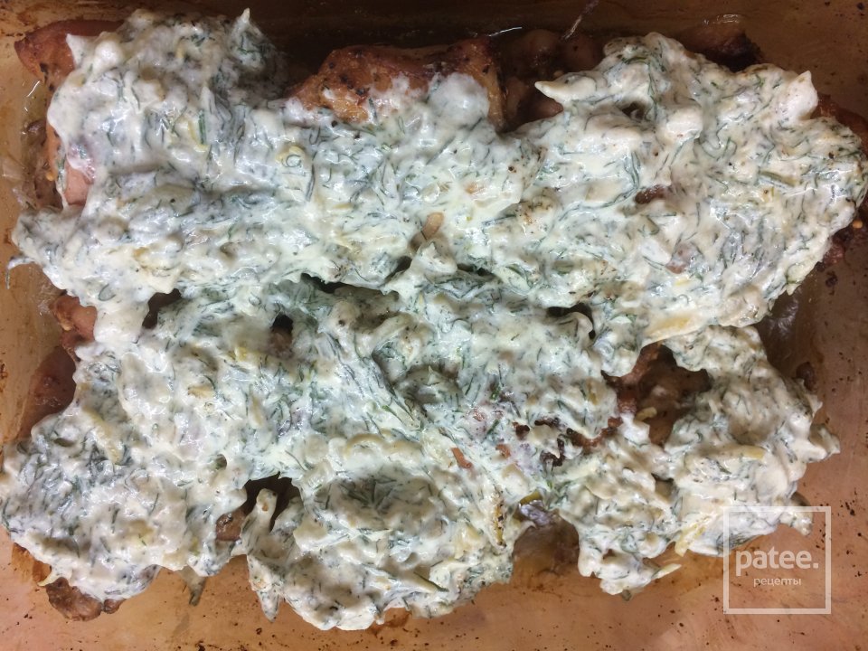 Цыплёнок в сливочном соусе с укропом. - Шаг 5