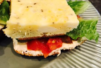 Сэндвич "ЯКУТ " вегетарианский вариант  (лакто-ово)