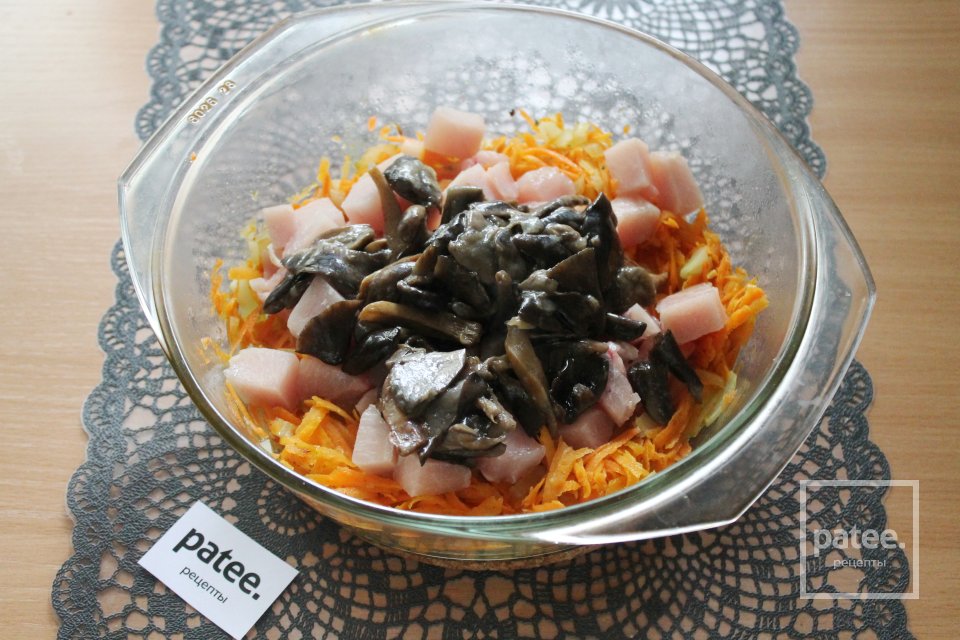 Плов с курицей и грибами - Шаг 13