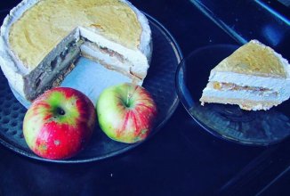 Яблочный чизкейк