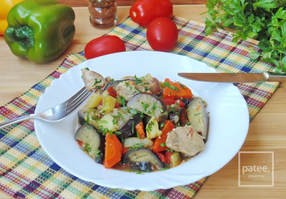 Свинина с баклажанами - Шаг 15