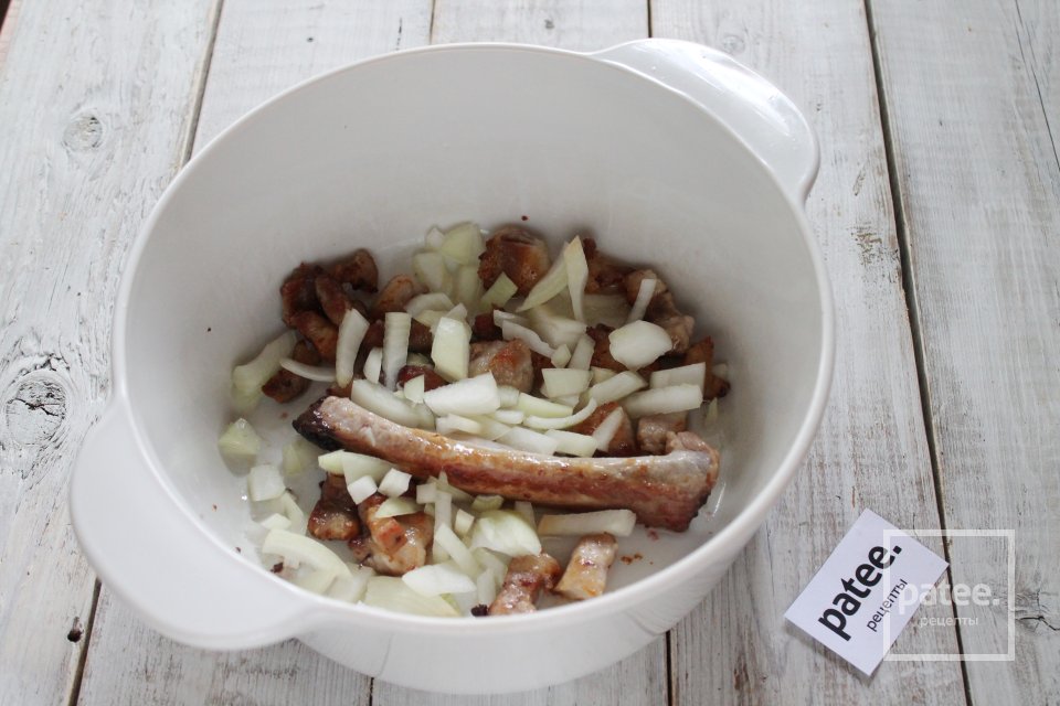 Фасоль тушенная с мясом и овощами - Шаг 9