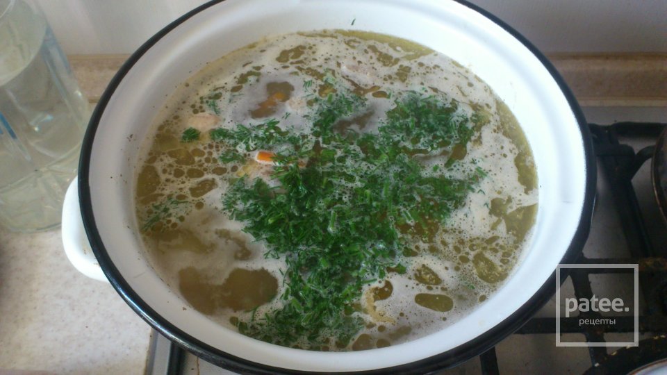 Легенький суп с куриной спинкой - Шаг 9