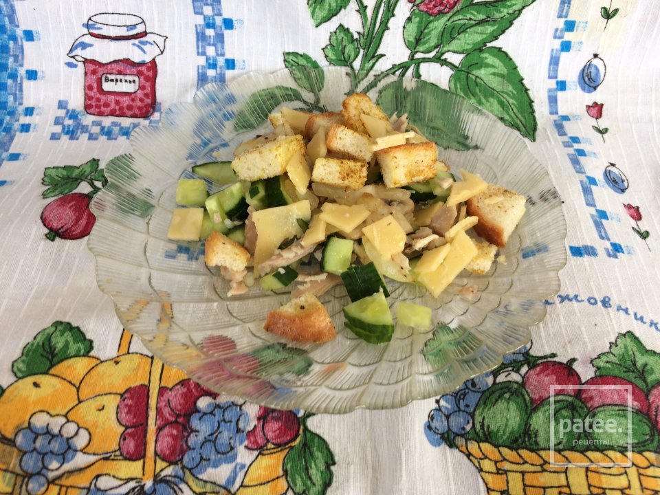 "Гренский" салат 🥗 🥖🧀 - Шаг 5