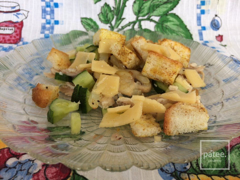 "Гренский" салат 🥗 🥖🧀 - Шаг 6