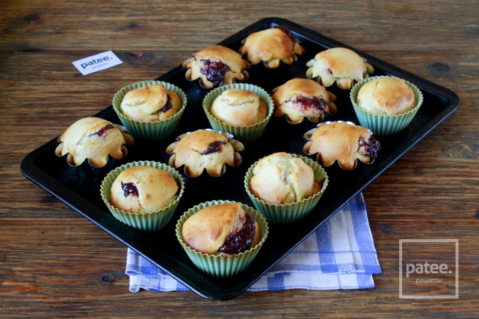 Кексы с повидлом - Шаг 11