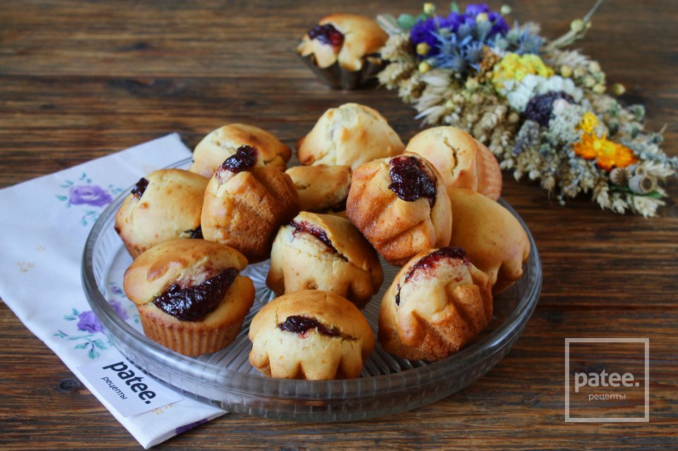 Кексы с повидлом - Шаг 12