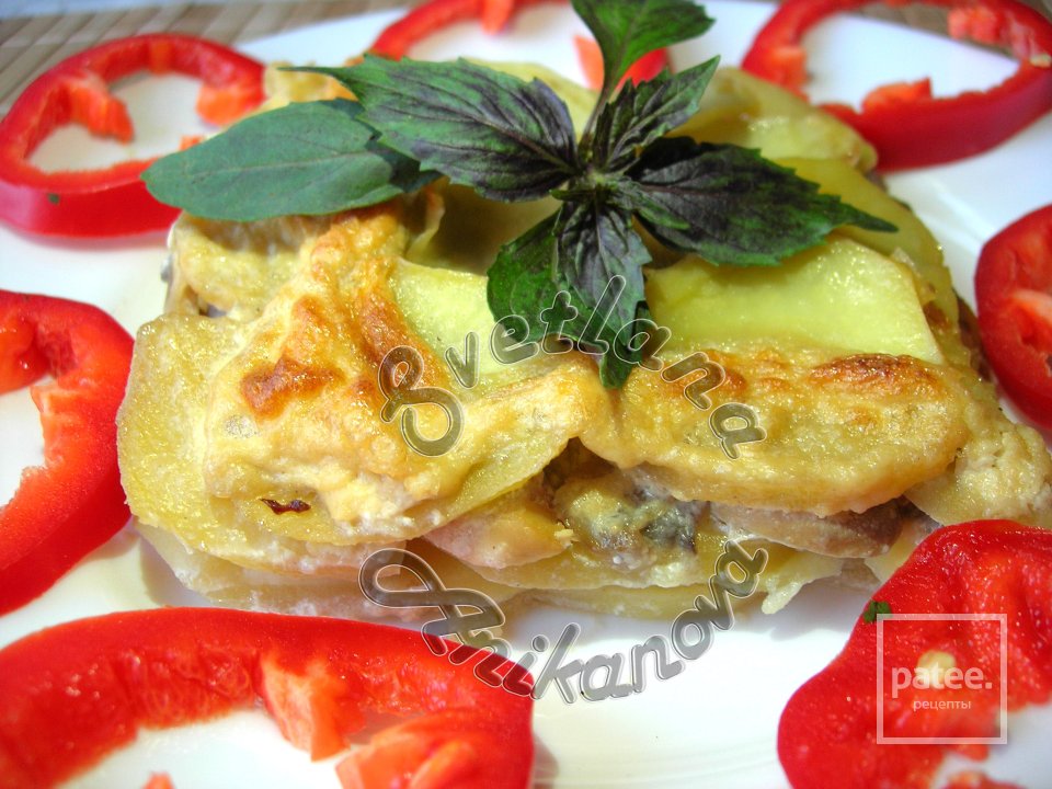 Очень Нежная КАРТОФЕЛЬНАЯ ЗАПЕКАНКА с Грибами в Сливках - Шаг 1