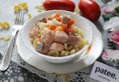 Паста с красной рыбой в сливочном соусе