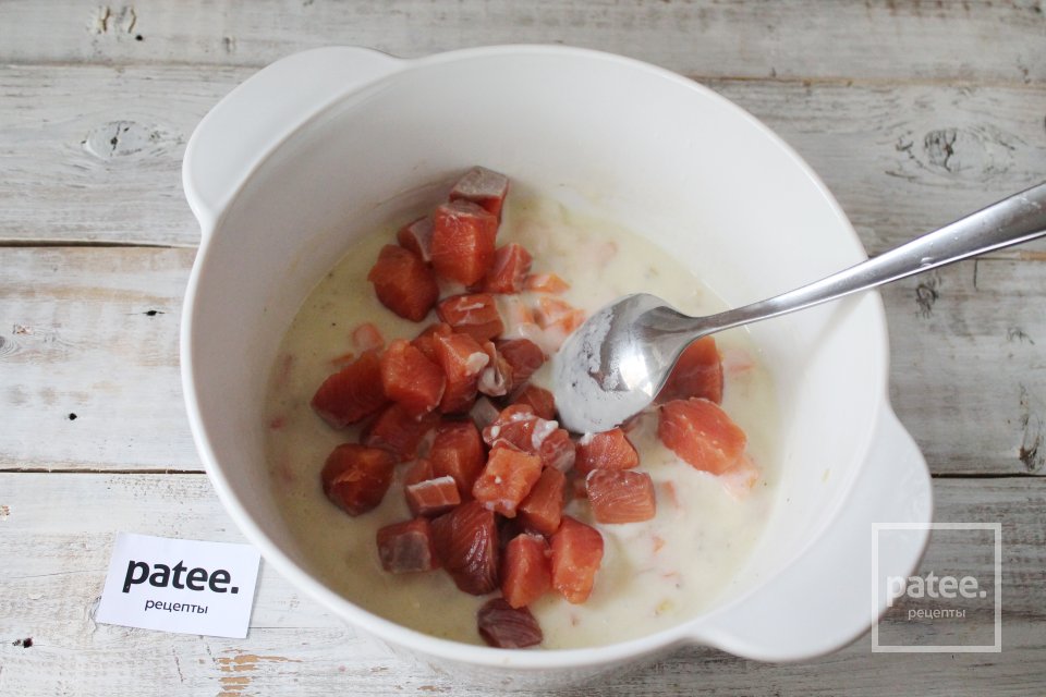 Паста с красной рыбой в сливочном соусе - Шаг 10