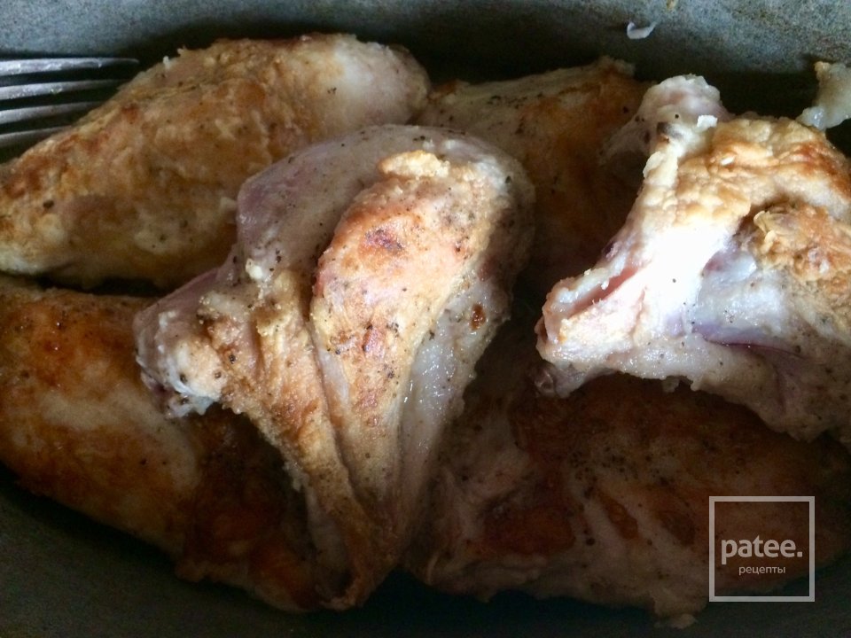 Кролик с шампиньонами, в смётано-чесночном соусе. - Шаг 1