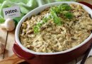 Картофель запеченный под сырно-грибным соусом