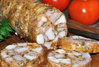 Куриный рулет «Мраморный»