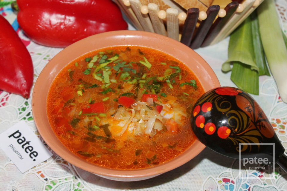 Щи с курицей и сладким перцем - Шаг 19