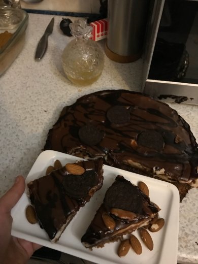 Чизкейк с брауни и Орео - Шаг 19