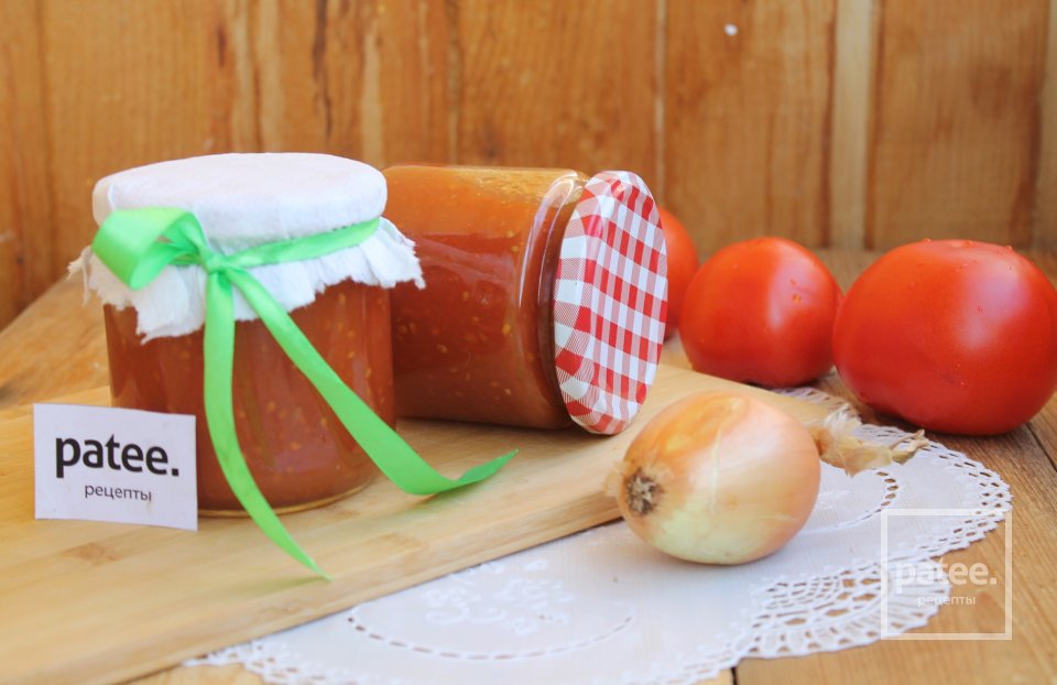 Сладкий кетчуп из помидоров с луком на зиму - Шаг 15
