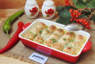 Фрикадельки с имбирем и чесноком запеченные в духовке