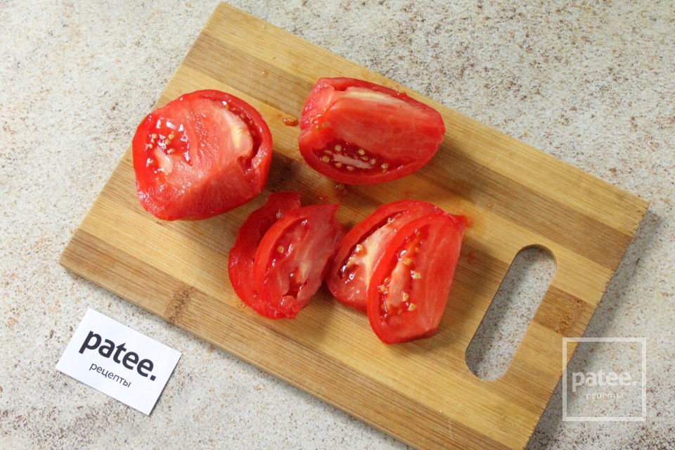 Куриное филе в вине, фаршированное сыром и помидорами - Шаг 4