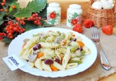 Паста с красной и зеленой фасолью
